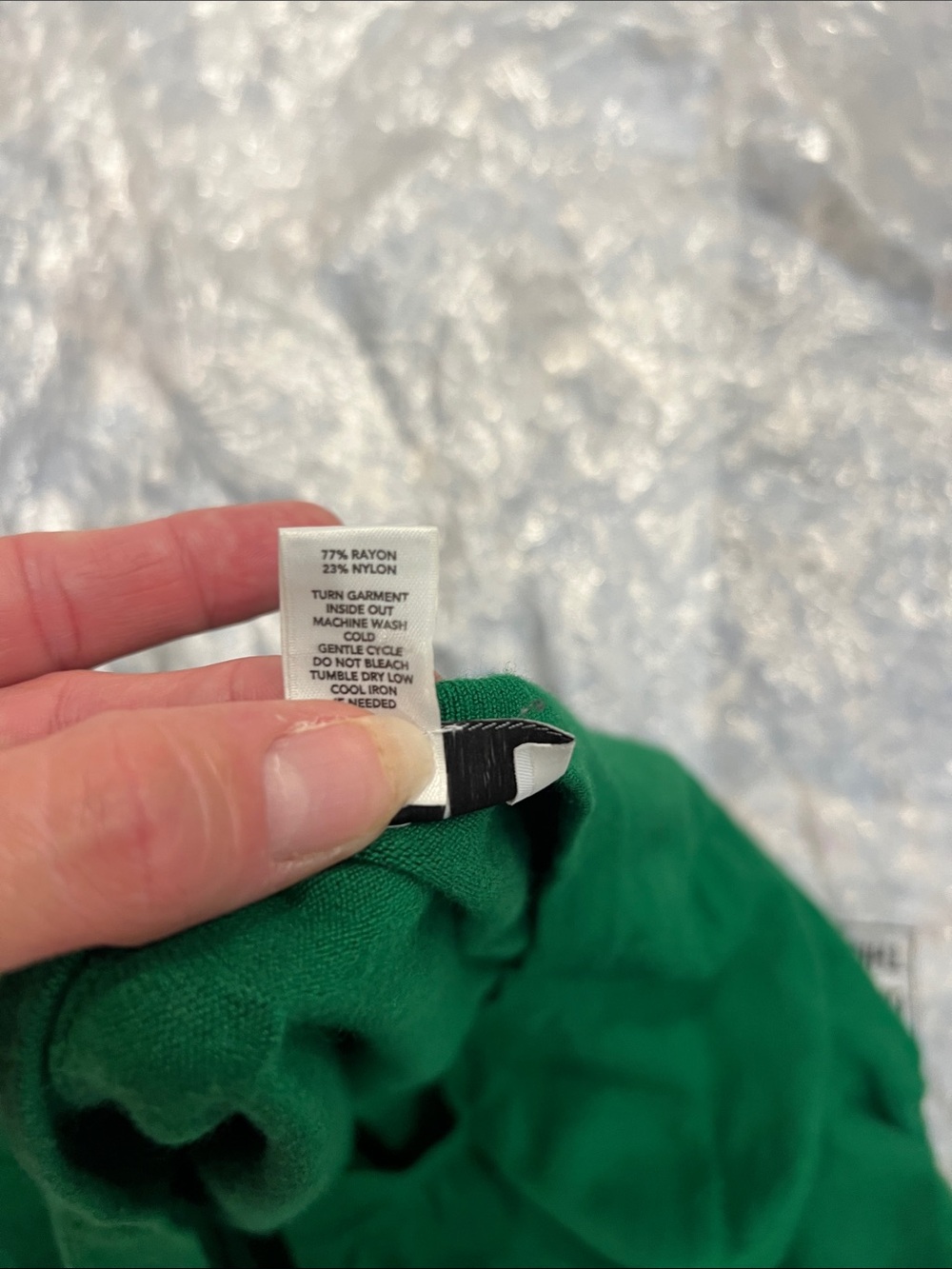 Ann Taylor Loft Green Tie-Front Short Sleeve Cardigan size large. - Picture 6 of 6
